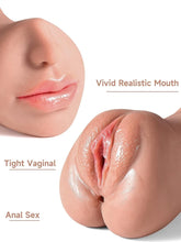 Male Vagina Ass Oral 3 in 1 Masturbator - With Realistic Adult Sex Toys, Male Sex Dolls 3D Realistic Vagina Harem Portable Flesh Lighted Sex Dolls Pocket Pussy - EROS NECTAR